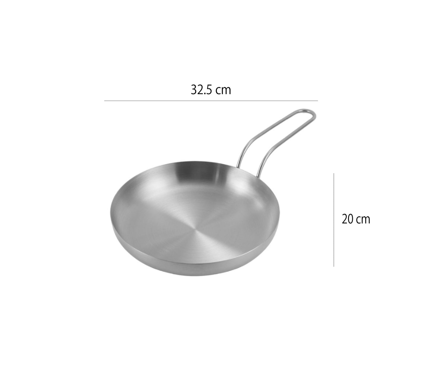 不鏽鋼單把餐盤 | 啞光銀 | 32.5 cm 不鏽鋼 大圓深盤 - 好生活實驗所