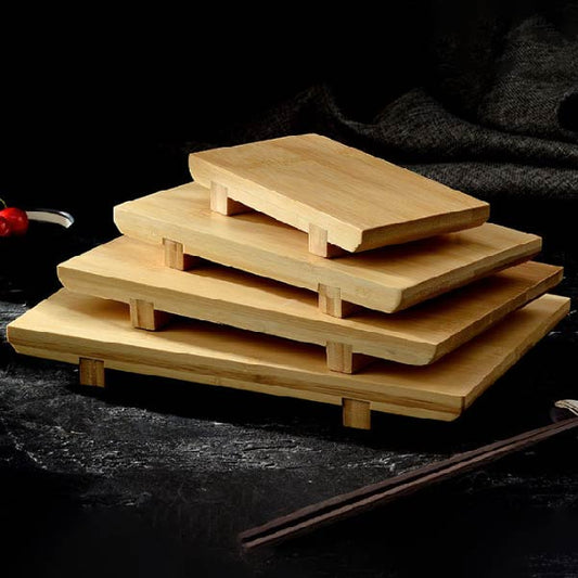 日式壽司板 | 白竹 | 長16~27 cm 天然竹 長方盤