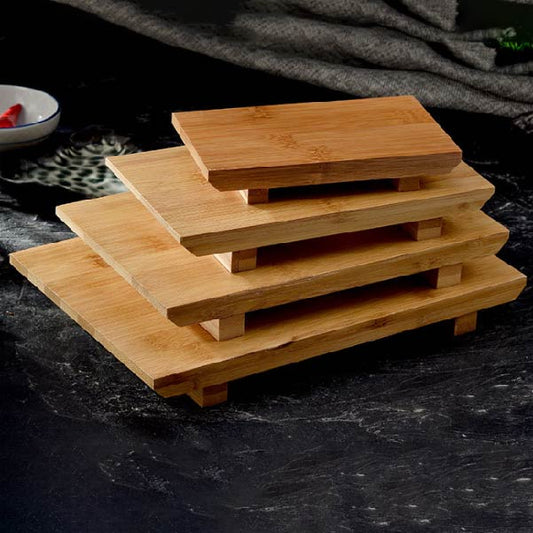 日式壽司板 | 碳化竹 | 長16~27 cm 天然竹 長方盤