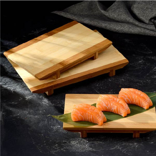 日式壽司板 | 雙色竹 | 長21~27 cm 天然竹 長方盤