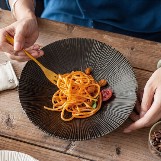 千段十草碗 | 黑 | 直徑 11.7 cm 陶瓷 碗