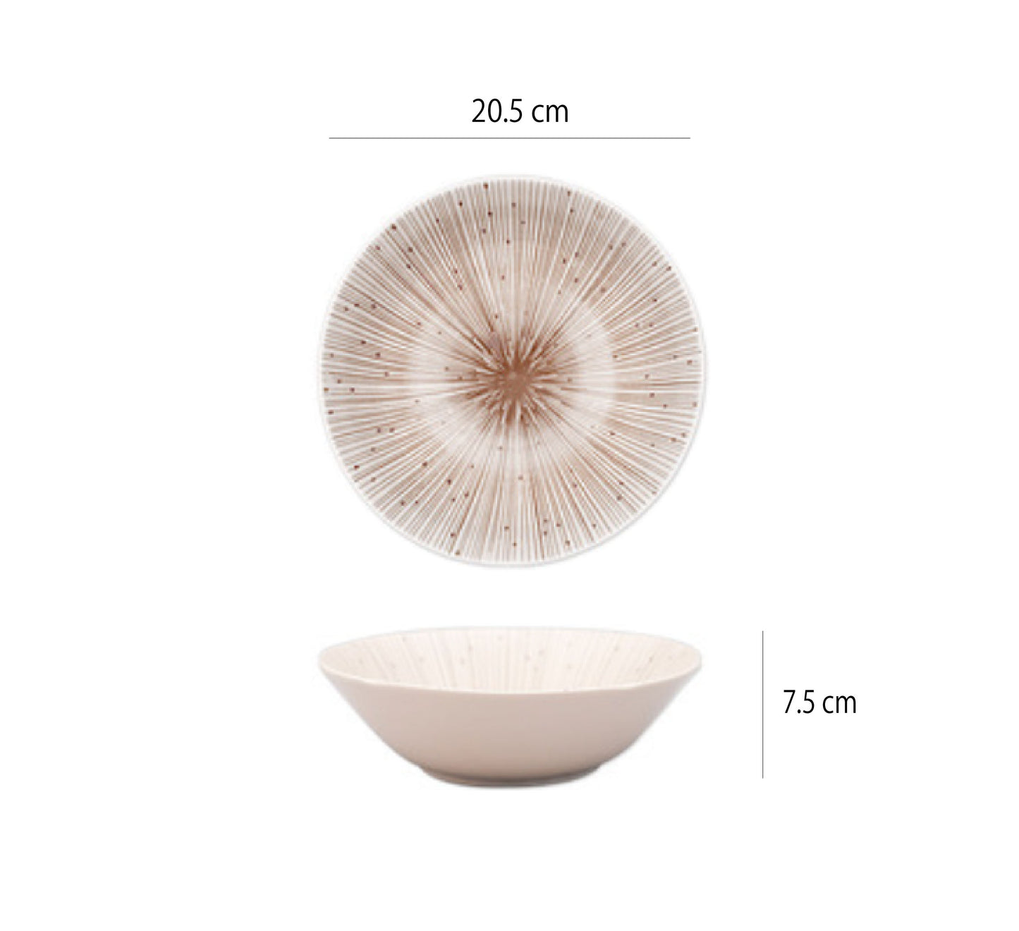 千段十草碗 | 白 | 直徑 13~20 cm 陶瓷 碗 - 好生活實驗所