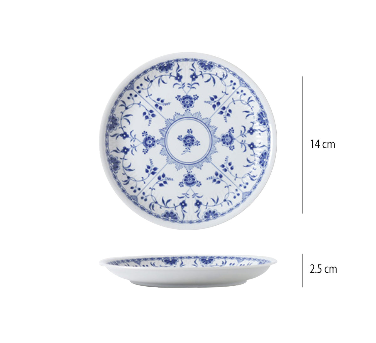 日本製美濃燒 | 青花唐草 | 直徑14~24.5 cm 陶瓷 盤 - 好生活實驗所