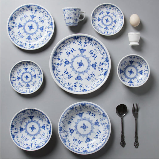 日本製美濃燒 | 青花唐草 | 直徑14~24.5 cm 陶瓷 盤