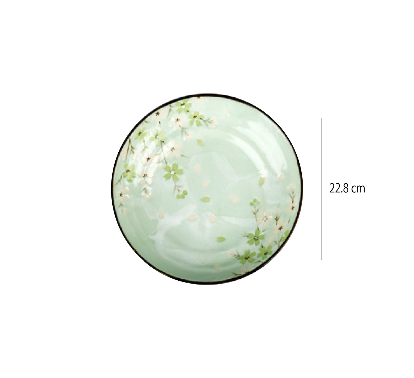 日本製古伊燒盤 | 秋櫻 | 直徑14.8~25.5 cm 陶瓷 圓深盤 - 好生活實驗所