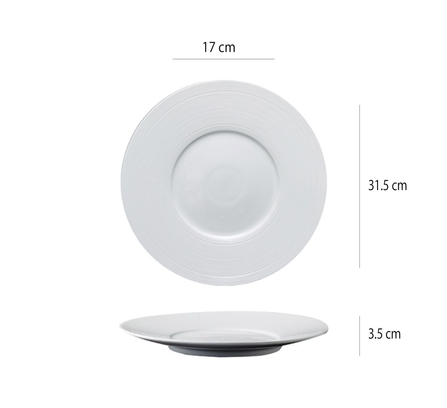 偉斯經典白盤 | 白 | 直徑 27~31.5 cm 陶瓷 淺盤