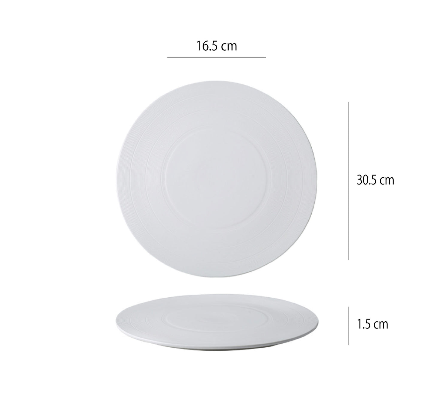 偉斯經典白盤 | 白 | 直徑 27~30.5 cm 陶瓷 平盤