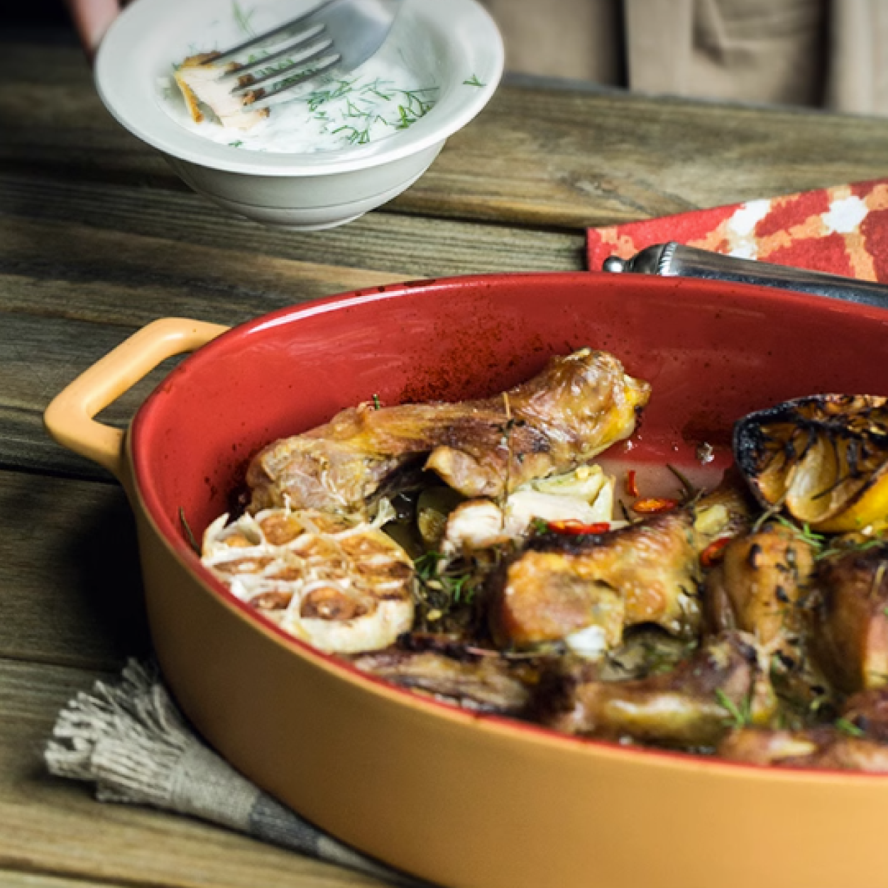 裏正紅烤盤 | 紅棕 | 直徑31 cm 陶瓷 橢圓烤盤