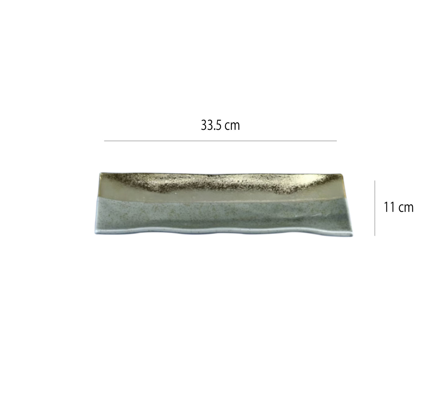 點石成金陶瓷長盤 | 金 | 33.5 cm 陶瓷 長條盤 - 好生活實驗所