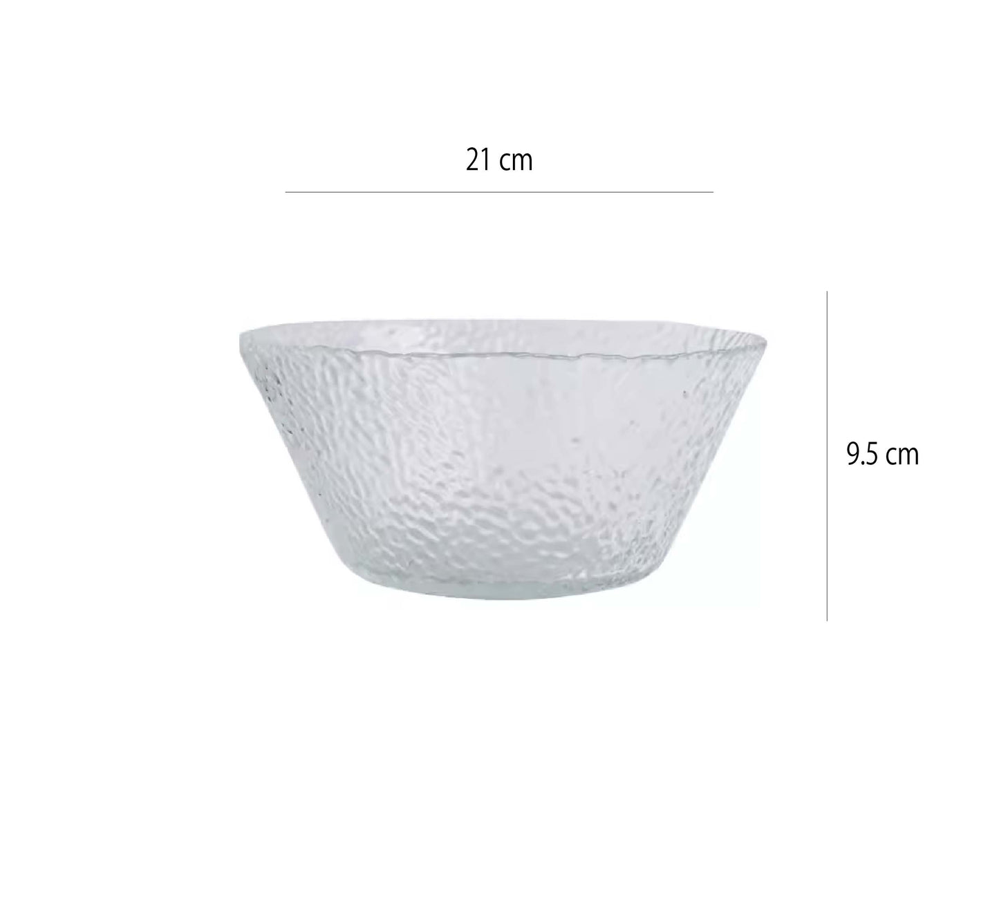 錘紋玻璃碗 | 6色 | 直徑21 * 底12 * 高9.5 cm 玻璃 碗 - 好生活實驗所