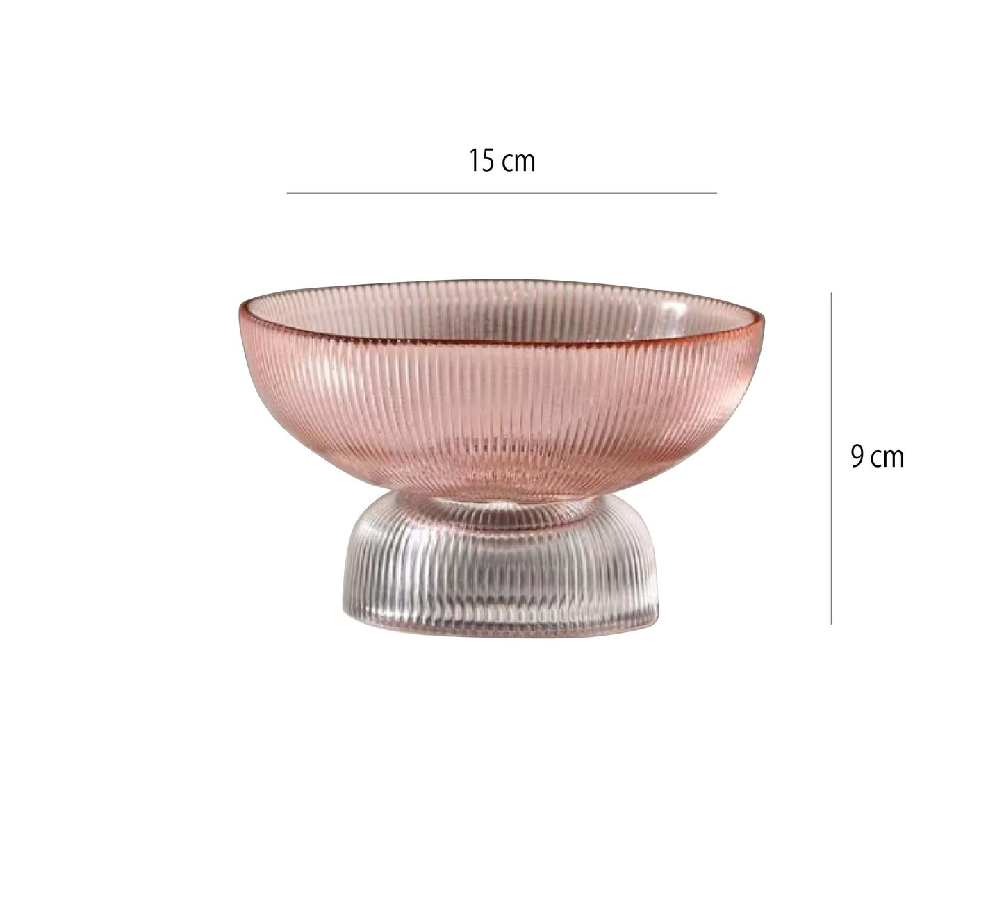 現代簡約幾何玻璃碗 | 多色 | 口徑15~30 cm 玻璃 高腳碗 - 好生活實驗所