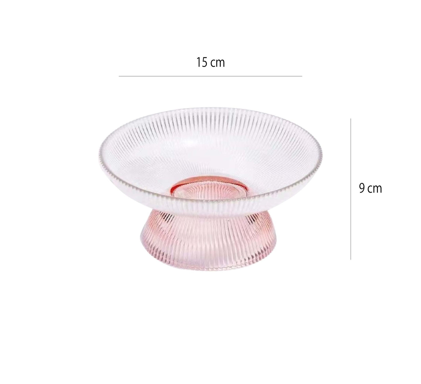 現代簡約幾何玻璃碗 | 多色 | 口徑15~30 cm 玻璃 高腳碗 - 好生活實驗所