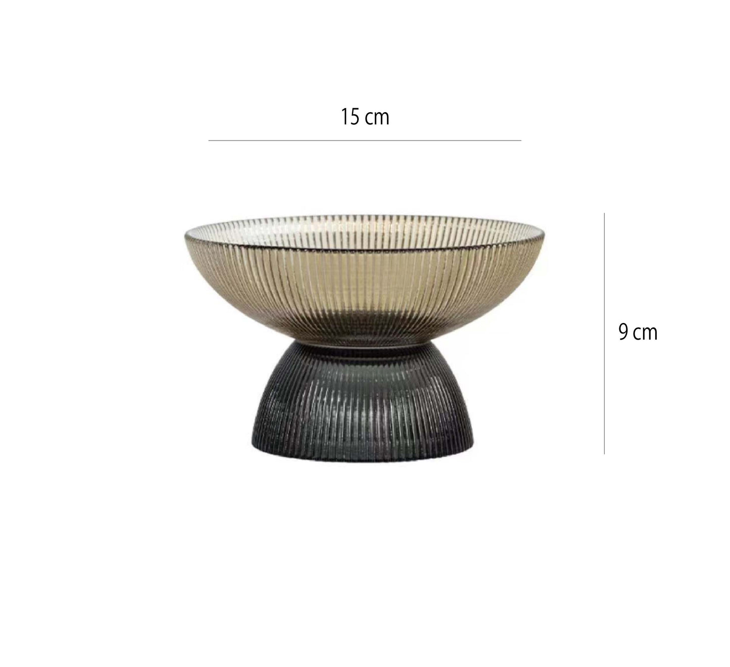 現代簡約幾何玻璃碗 | 多色 | 口徑15~30 cm 玻璃 高腳碗 - 好生活實驗所