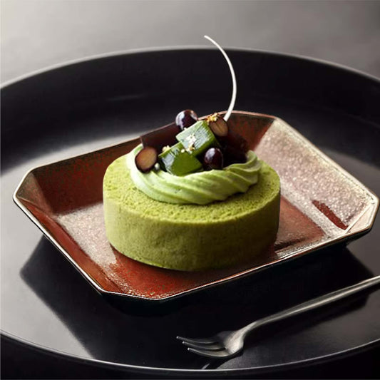 手工幾何立體長盤 | 3色 | 長19.5 cm 陶瓷 長方盤