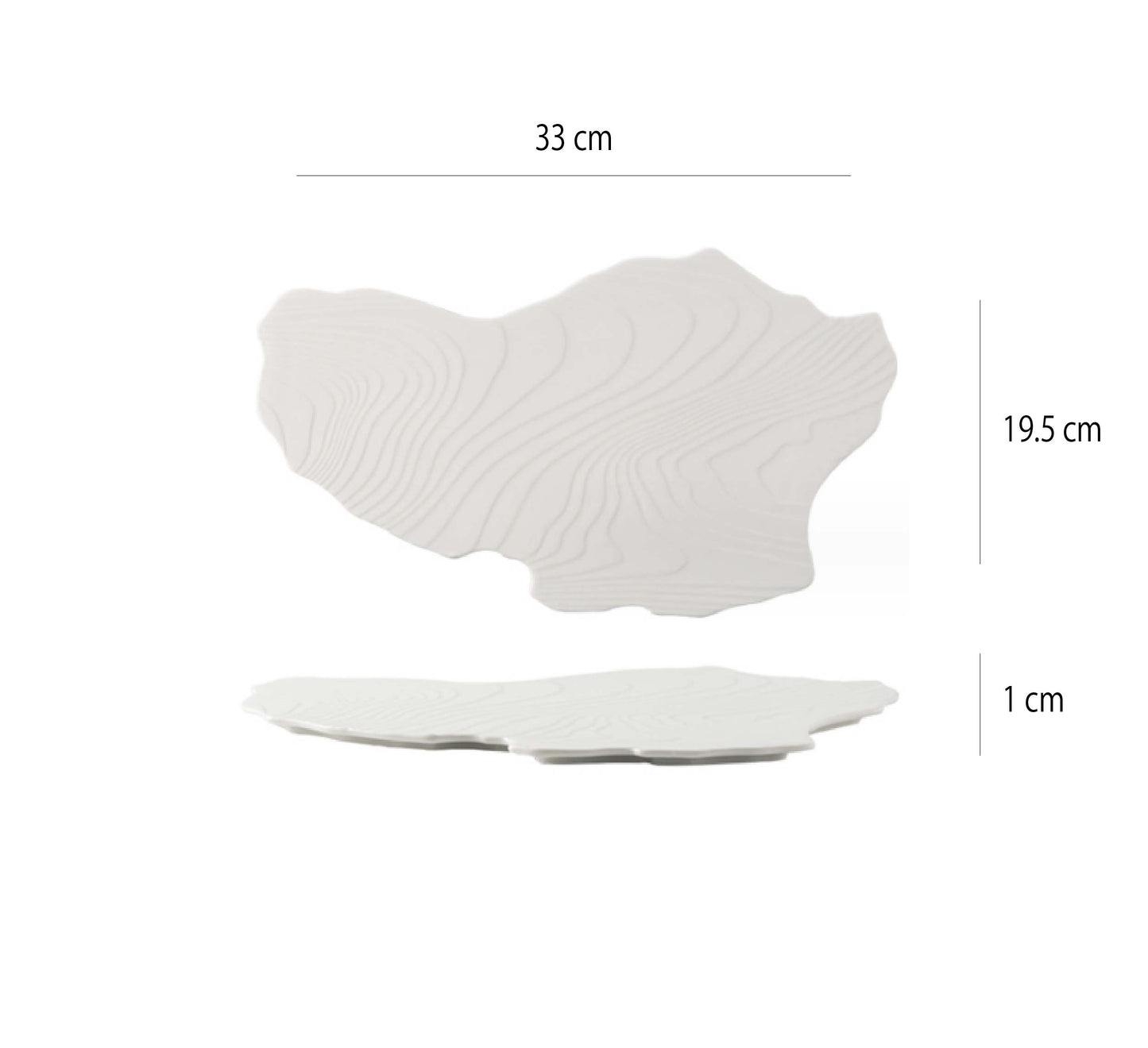 流沙不規則長盤 | 2色 | L33~L37 cm 陶瓷 不規則盤