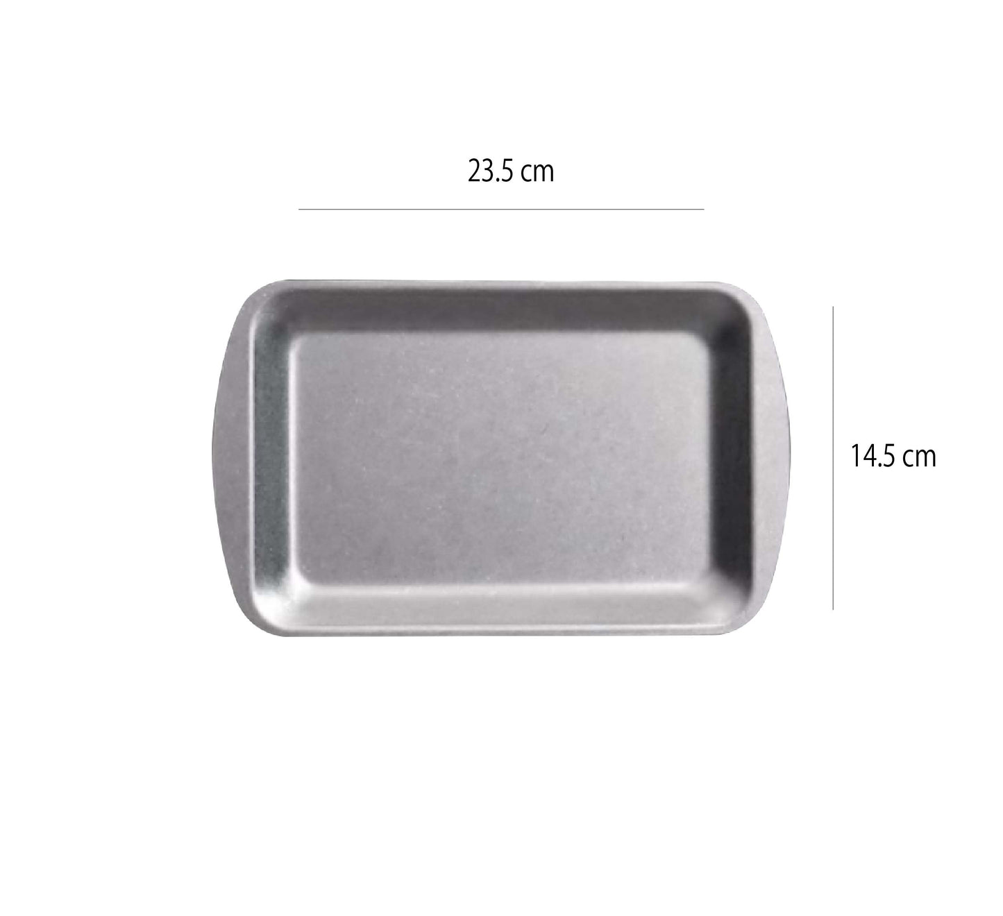 不銹鋼做舊長盤 | 銀 | 長23.5 cm 不銹鋼 長方盤