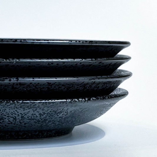 墨月陶瓷圓盤 | 黑 | 14cm 陶瓷 圓盤