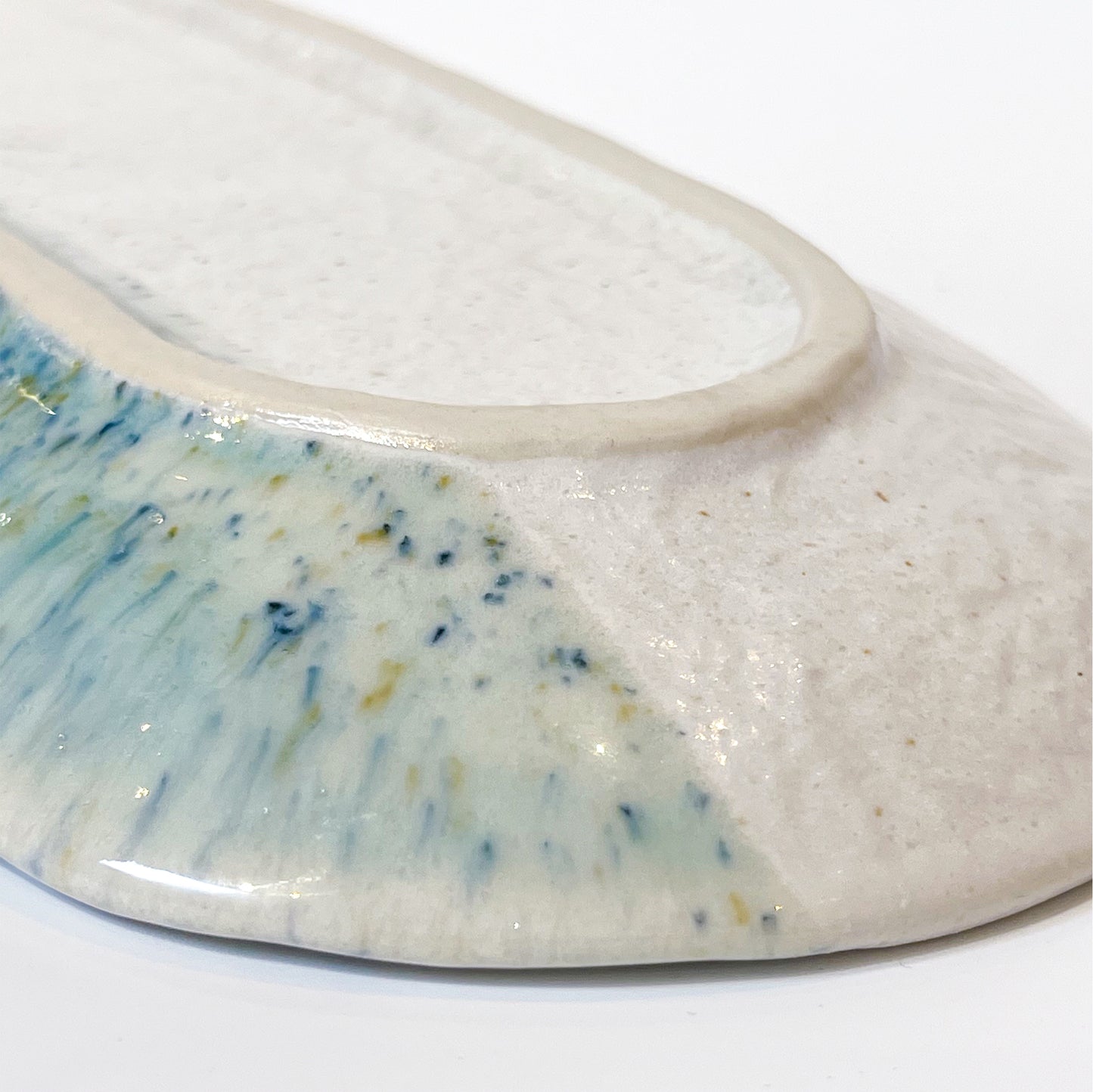 沙灣陶瓷長橢圓盤 | 米白 | 28.5 陶瓷 橢圓盤