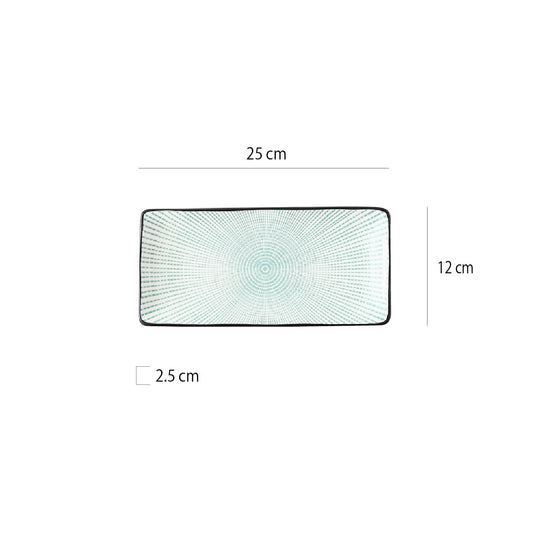 日式印彩長方盤 | 6款 | 25cm 陶瓷 長方盤