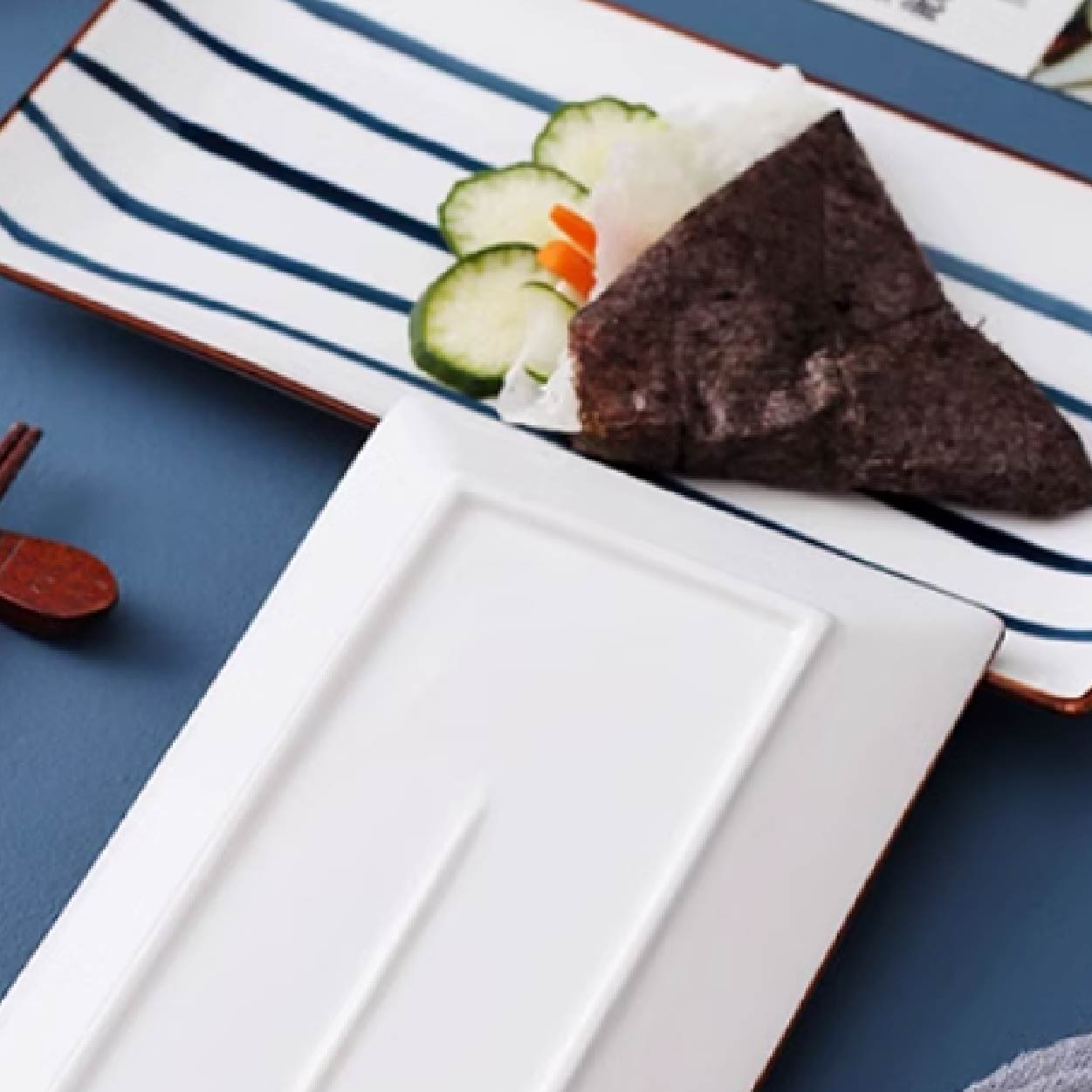 日式手繪方圓盤 | 2款 | 25cm 陶瓷 長方盤