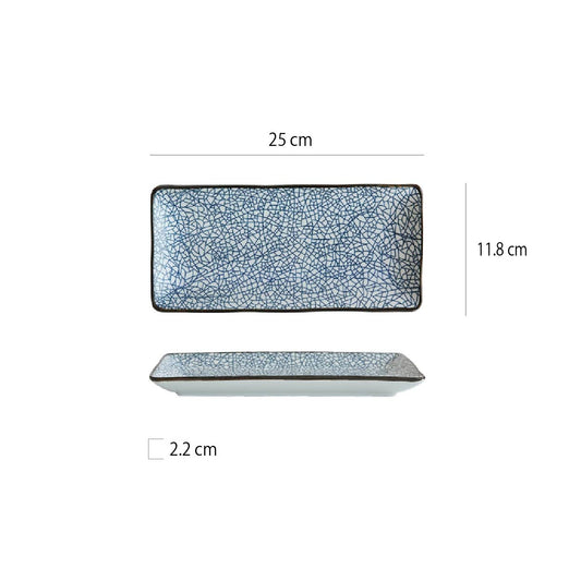 日式印彩長方盤 | 2款 | 25cm 陶瓷 長方盤