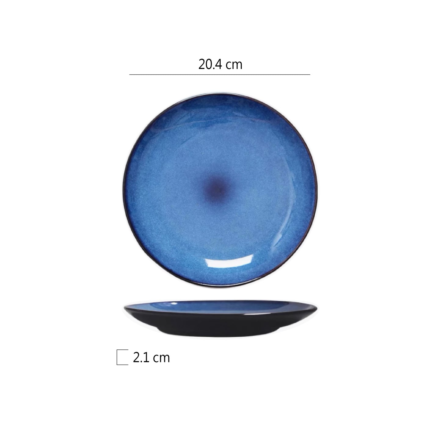 8吋窯變圓淺盤 | 4色 | 20.4 cm 陶瓷 圓淺盤