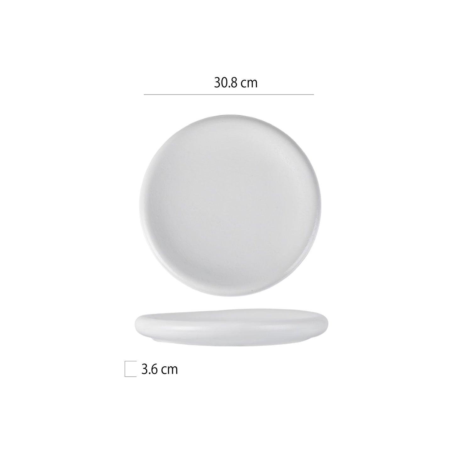 鼓型圓盤 | 2色 | 25.4~30.8 cm 陶瓷 圓盤