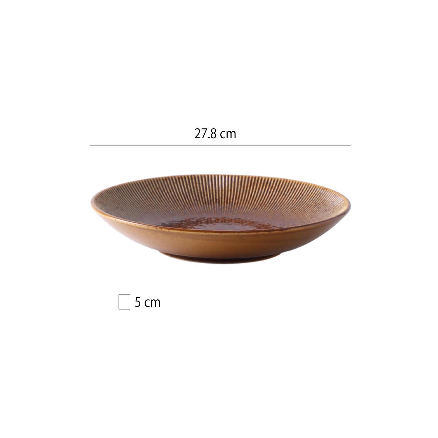 日式條紋斗笠盤 | 3色 | 直徑 18~27.8 cm 陶瓷 盤
