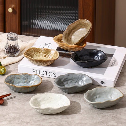 4吋陶瓷貝殼碟 | 7色 | 長 10 cm 陶瓷 不規則碟