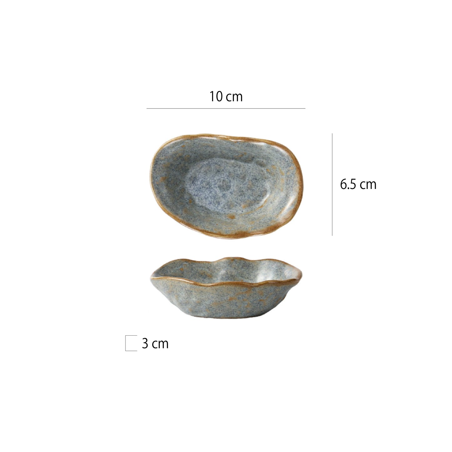 4吋陶瓷貝殼碟 | 7色 | 長 10 cm 陶瓷 不規則碟