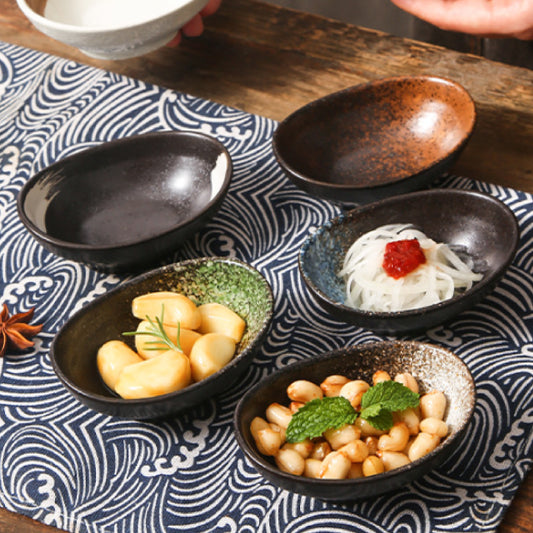 蛋型陶瓷小菜碟 | 6色 | 長 10.5 cm 陶瓷 蛋型碟