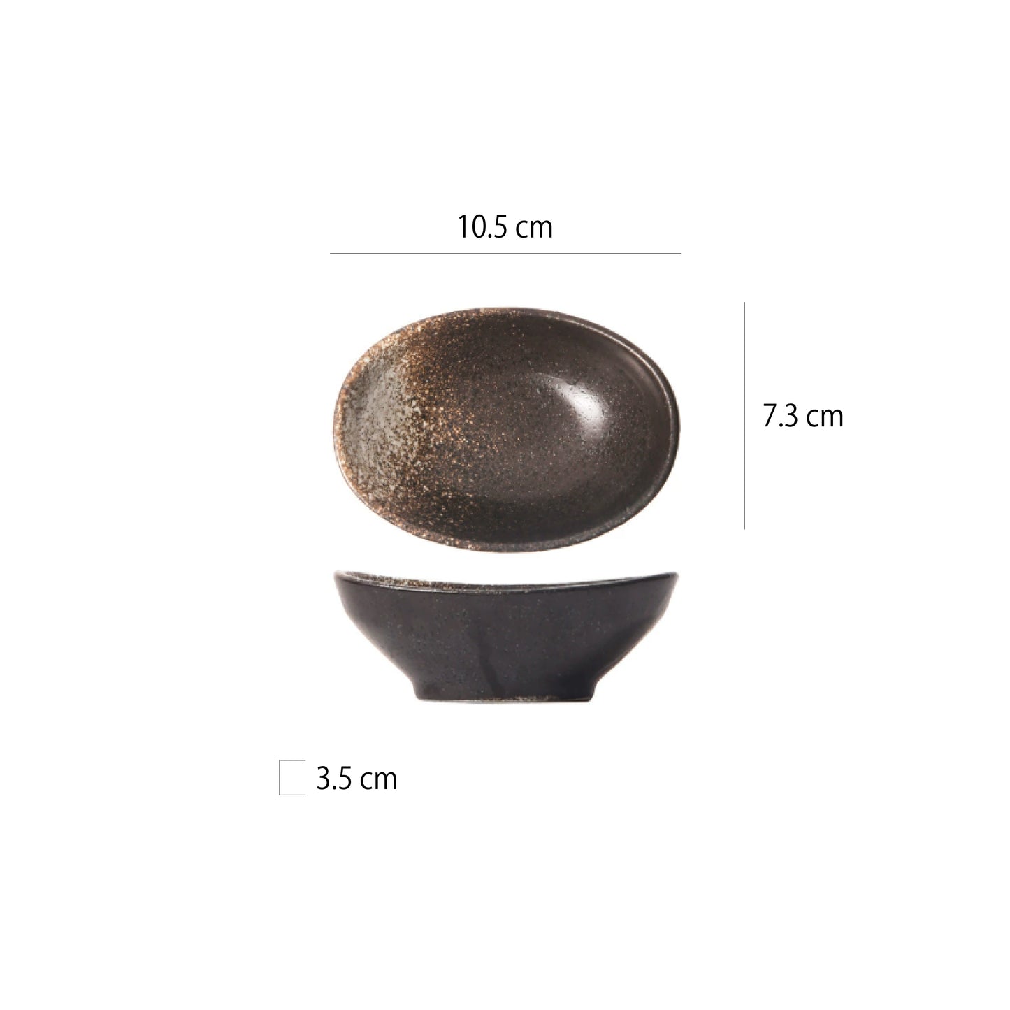 蛋型陶瓷小菜碟 | 6色 | 長 10.5 cm 陶瓷 蛋型碟