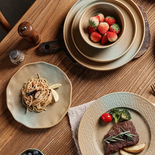 10吋沐光陶瓷圓平盤 | 2款 | 直徑 25.8~26 cm 陶瓷 圓盤