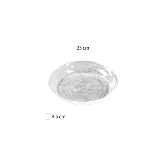 珠紋玻璃圓深盤 | 直徑 20~31 cm 玻璃 深碗