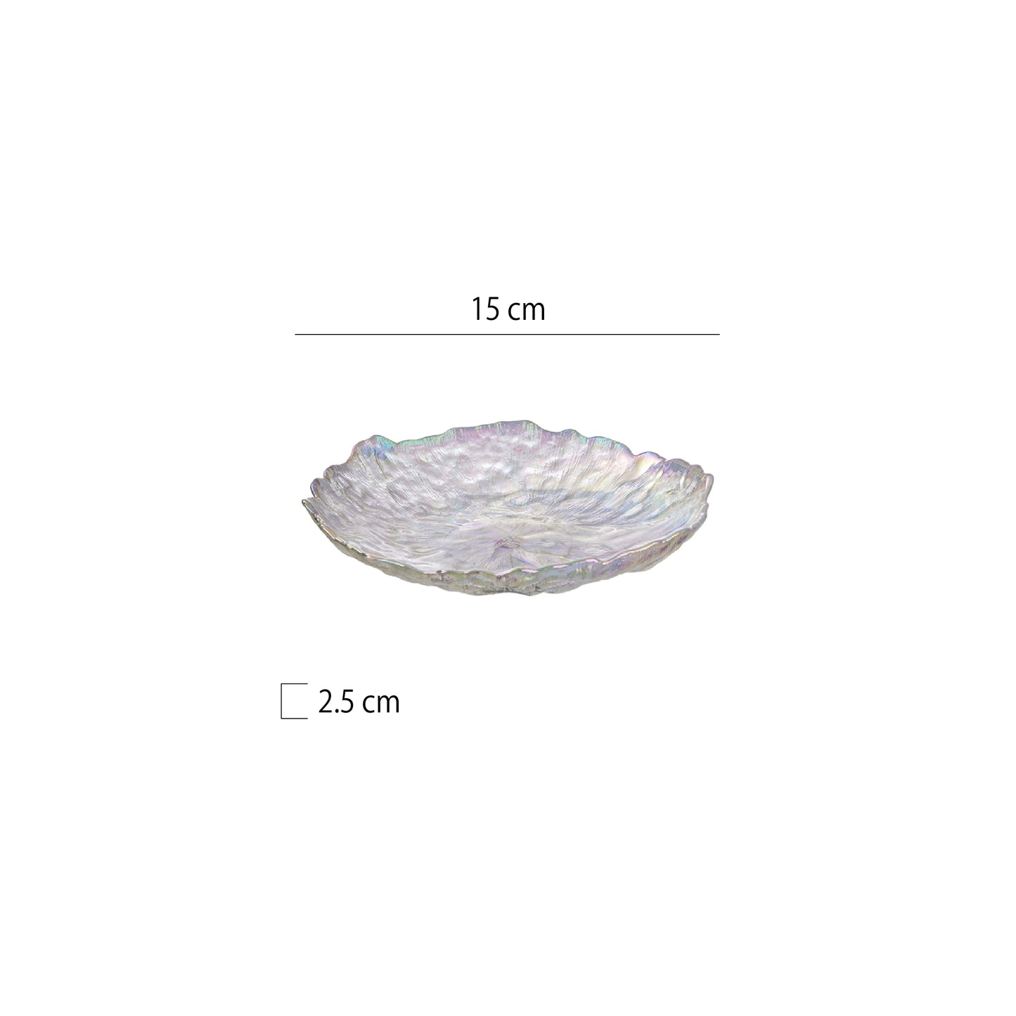 冰漾無鉛玻璃果盤 | 3色 | 直徑15~24.5 cm 玻璃 圓盤