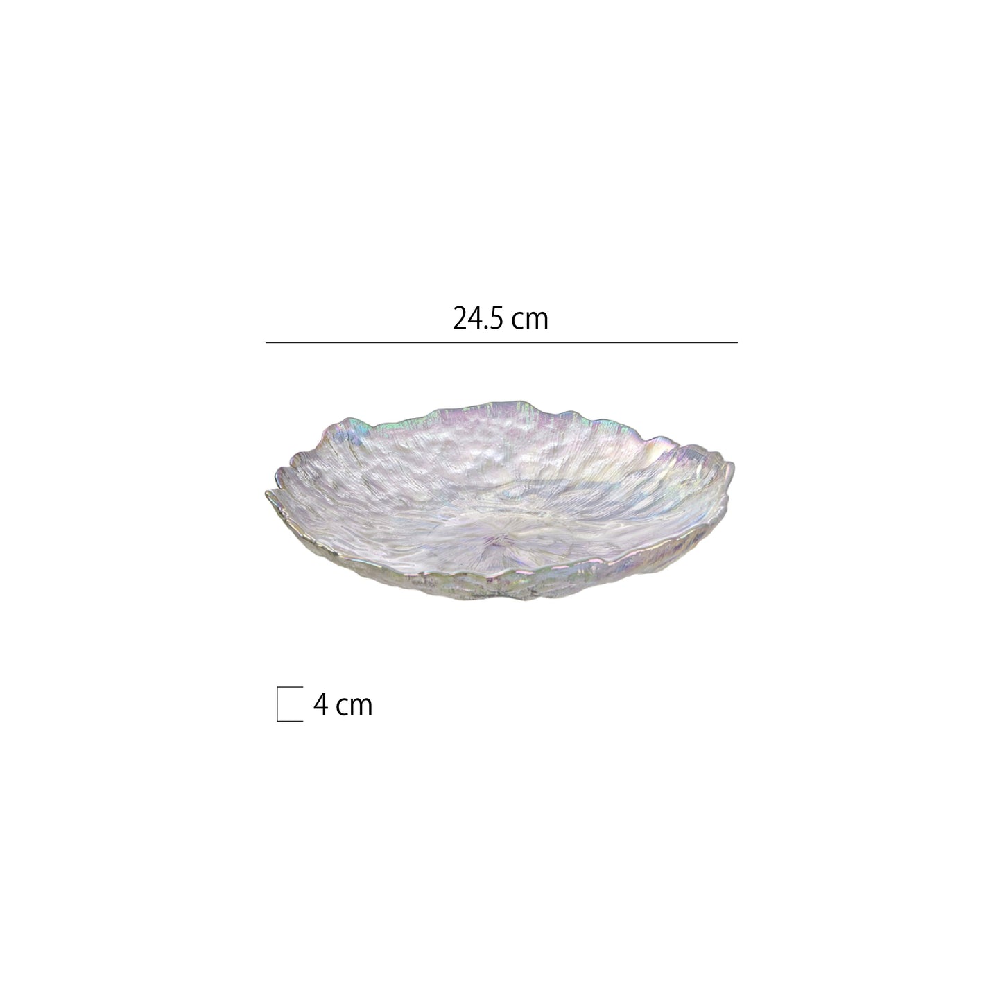冰漾無鉛玻璃果盤 | 3色 | 直徑15~24.5 cm 玻璃 圓盤