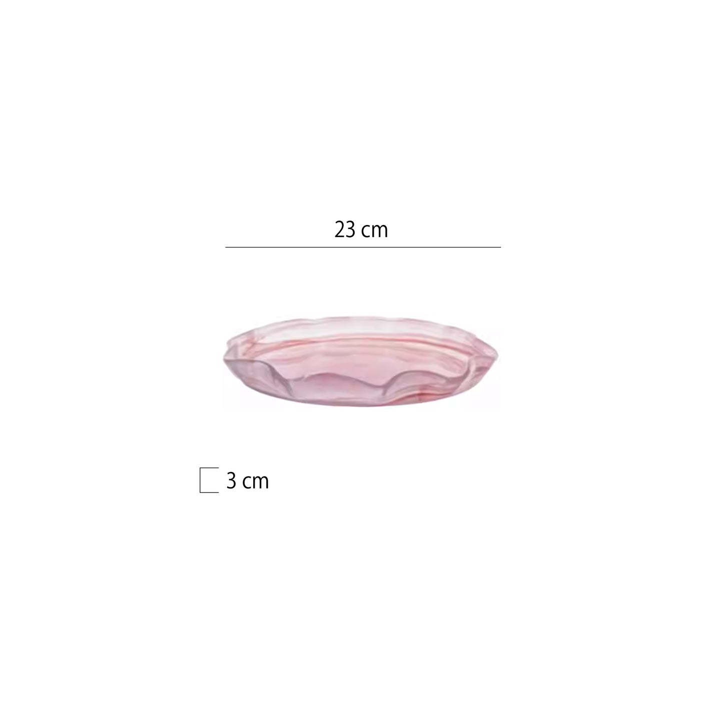 土耳其墨漣漪玻璃立邊圓盤 | 2色 | 直徑21~28 cm 玻璃 圓盤