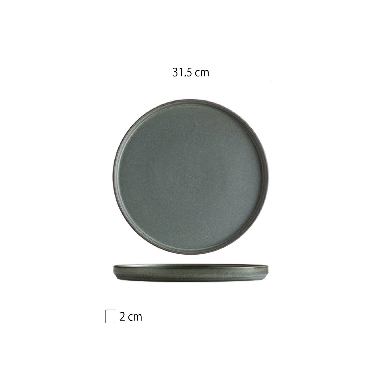 窯變立邊圓盤 | 3色 | 直徑 20.5~31.5 cm 陶瓷 立邊圓盤