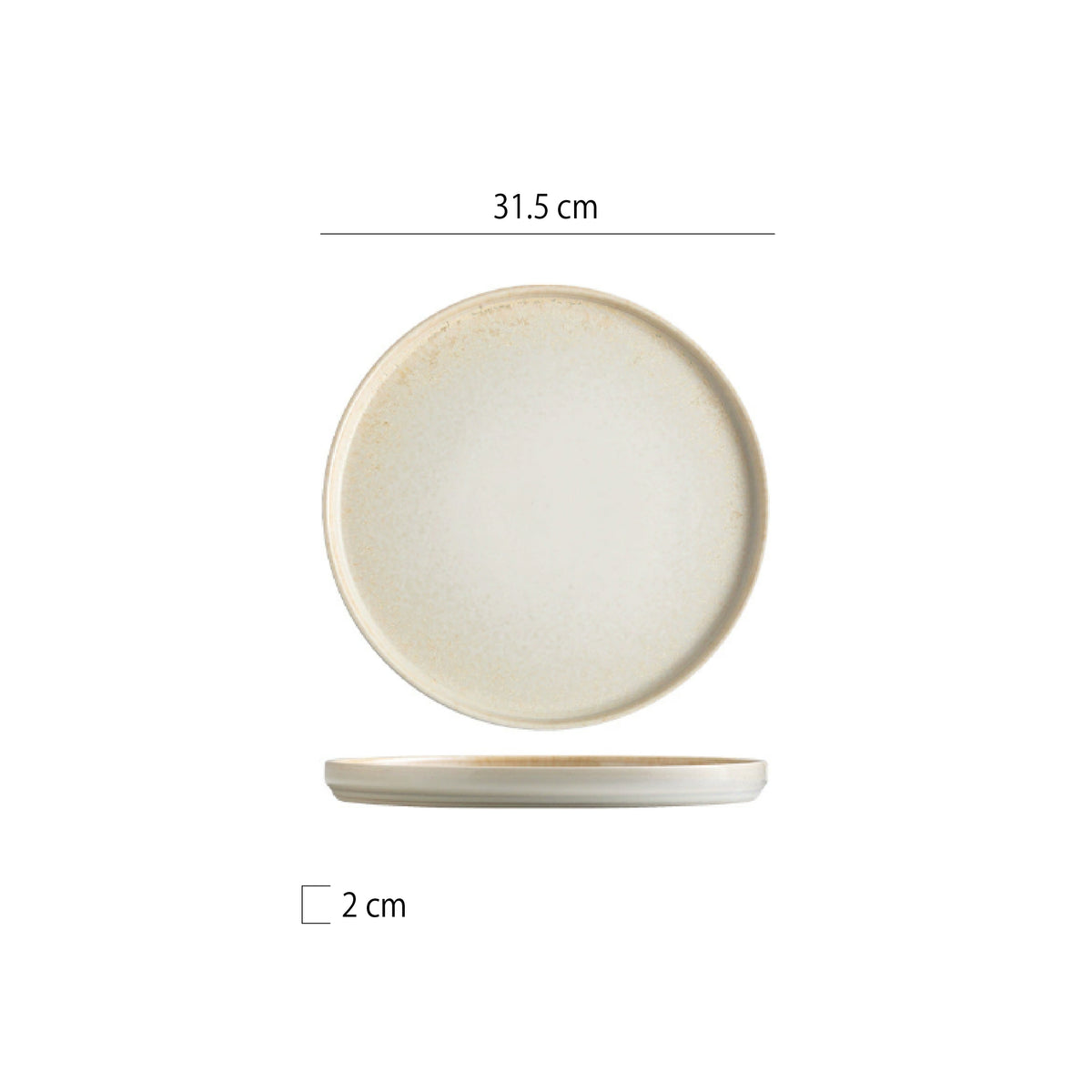窯變立邊圓盤 | 3色 | 直徑 20.5~31.5 cm 陶瓷 立邊圓盤 - 好生活實驗所