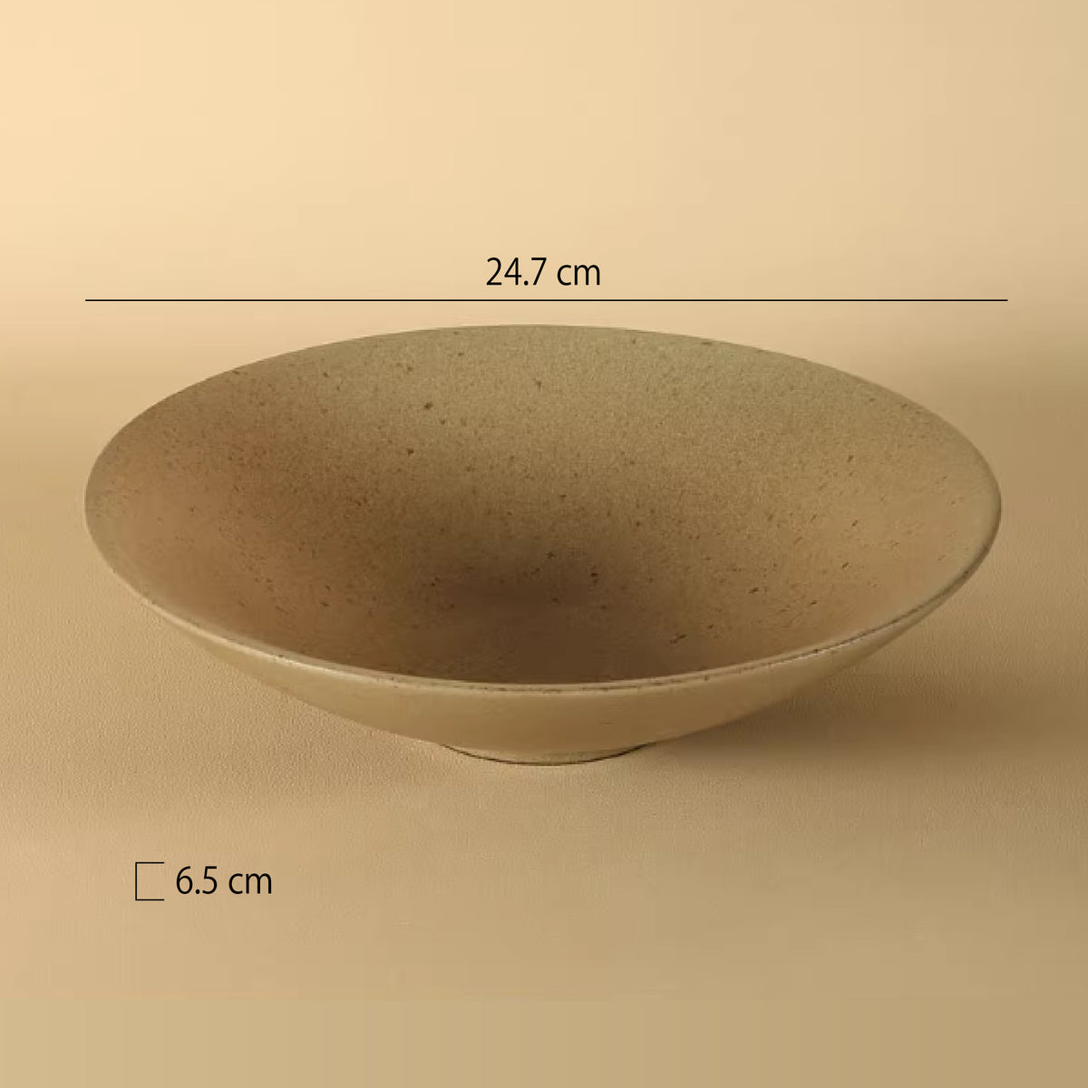 粗陶窯變釉點尖腳圓深盤 | 2色 | 直徑 16.3~24.7 cm 陶瓷 錐型圓深盤 - 好生活實驗所
