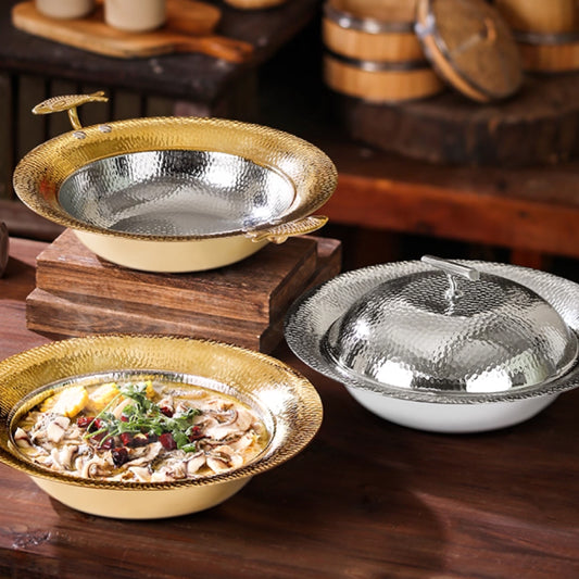 雪花寬口不鏽鋼鍋 | 2色 | 直徑 26~30 cm 不鏽鋼 鍋