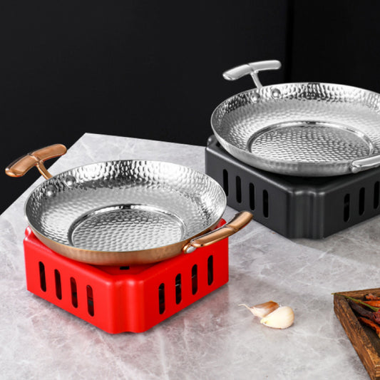 雙把捶紋不鏽鋼鍋 | 金銀 | 20~32 cm 不鏽鋼 鍋