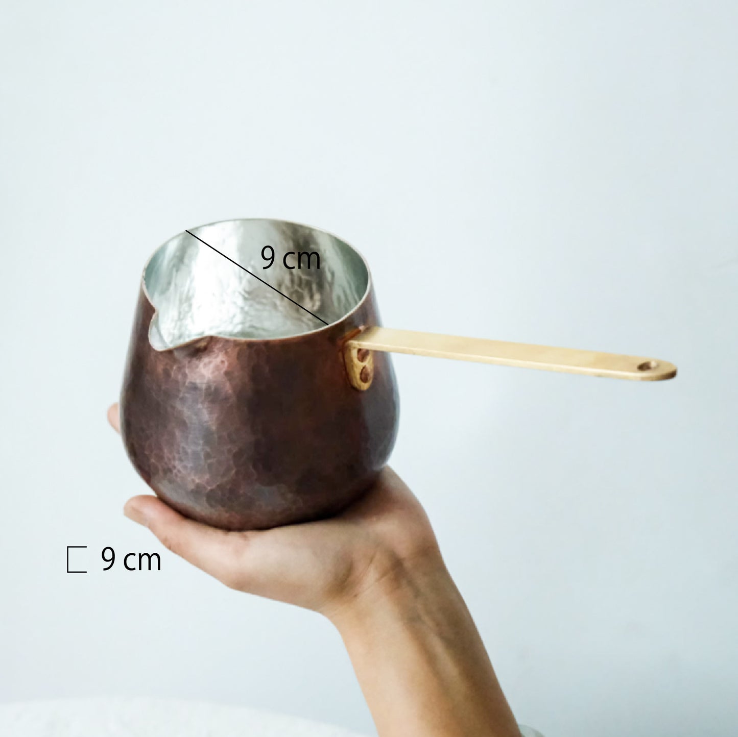 手工單柄紫銅奶鍋 | 4色 | 口徑 9 cm 紫銅 鍋