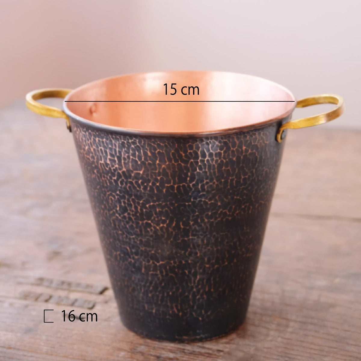 手工純銅雙耳冰桶 | 2色 | 口徑 15~20 cm 銅 冰桶