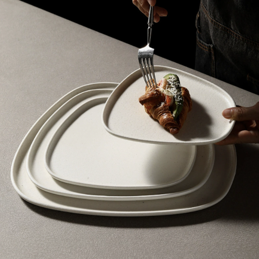 訂製品牌咖啡店餐廳餐具_原石系列_盤