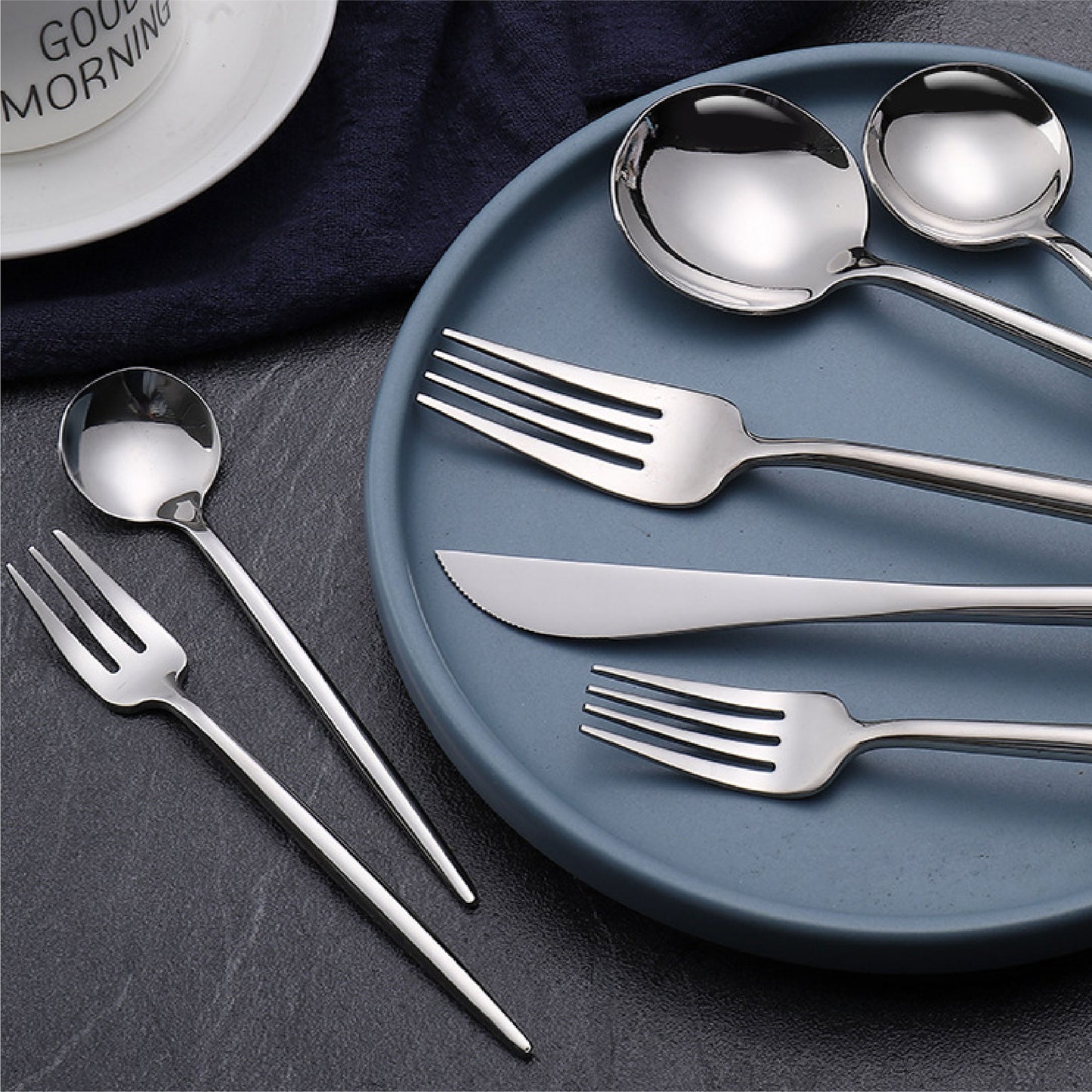 葡萄牙不鏽鋼刀 | 亮光銀 | 23 cm 不鏽鋼 刀