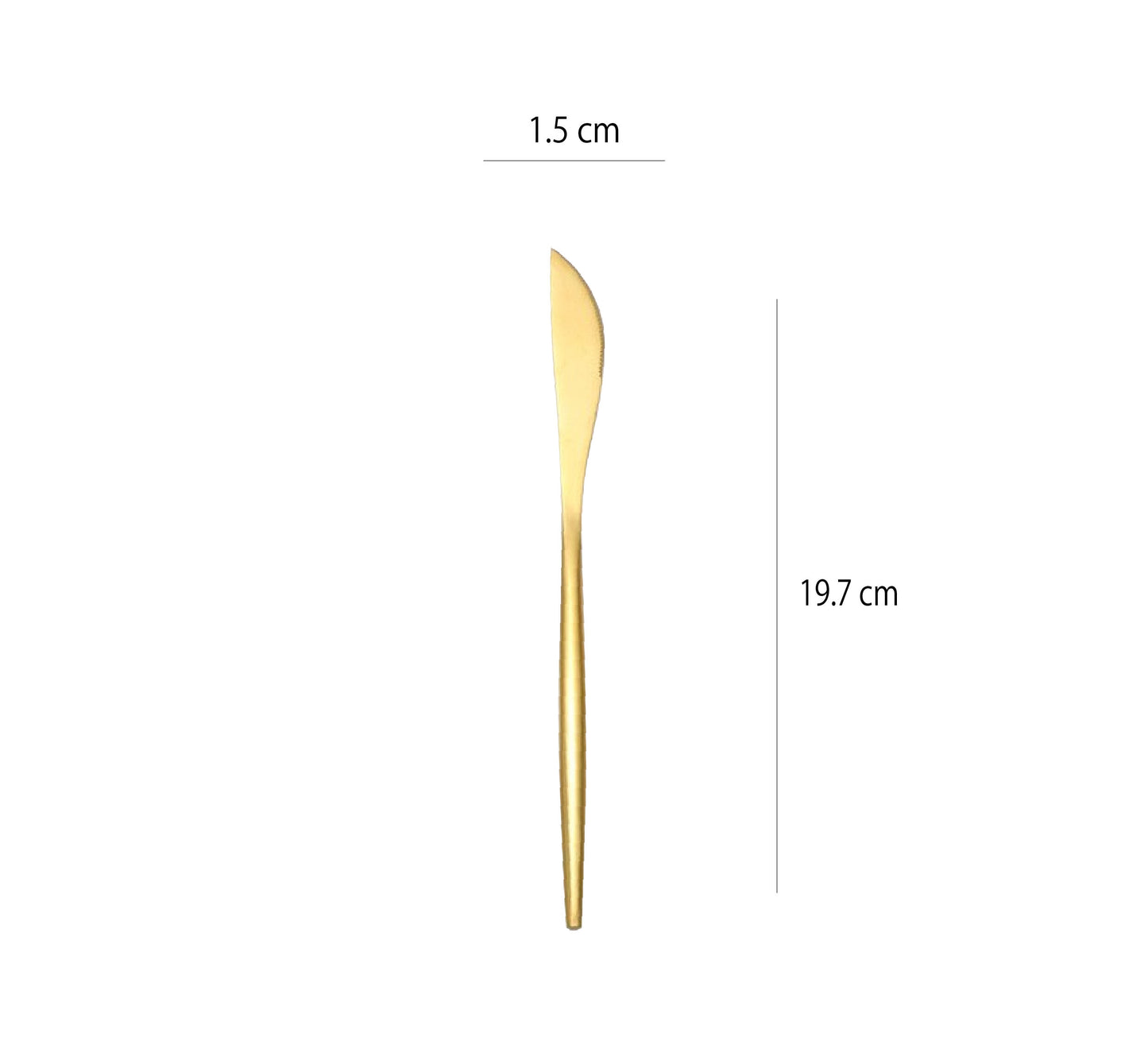 葡萄牙不鏽鋼刀 | 啞光金 | 19.7 cm 不鏽鋼 刀 - 好生活實驗所