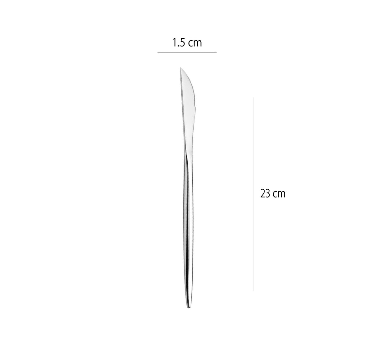 葡萄牙不鏽鋼刀 | 亮光銀 | 23 cm 不鏽鋼 刀 - 好生活實驗所