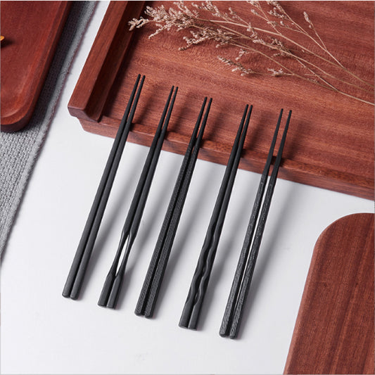 日式尖頭筷 | 黑 | 23.5 cm 合金 筷