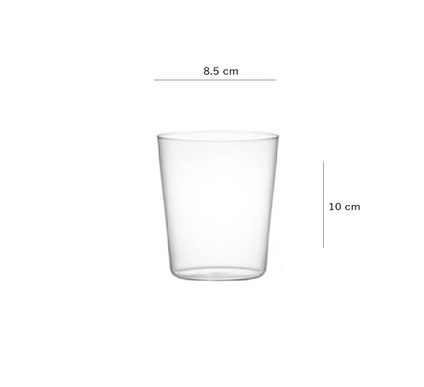 無鉛超薄玻璃杯 | 透明 | 高10 cm 玻璃 斜身矮杯 - 好生活實驗所